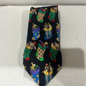 Westbury collection Christmas tie great condition black multi